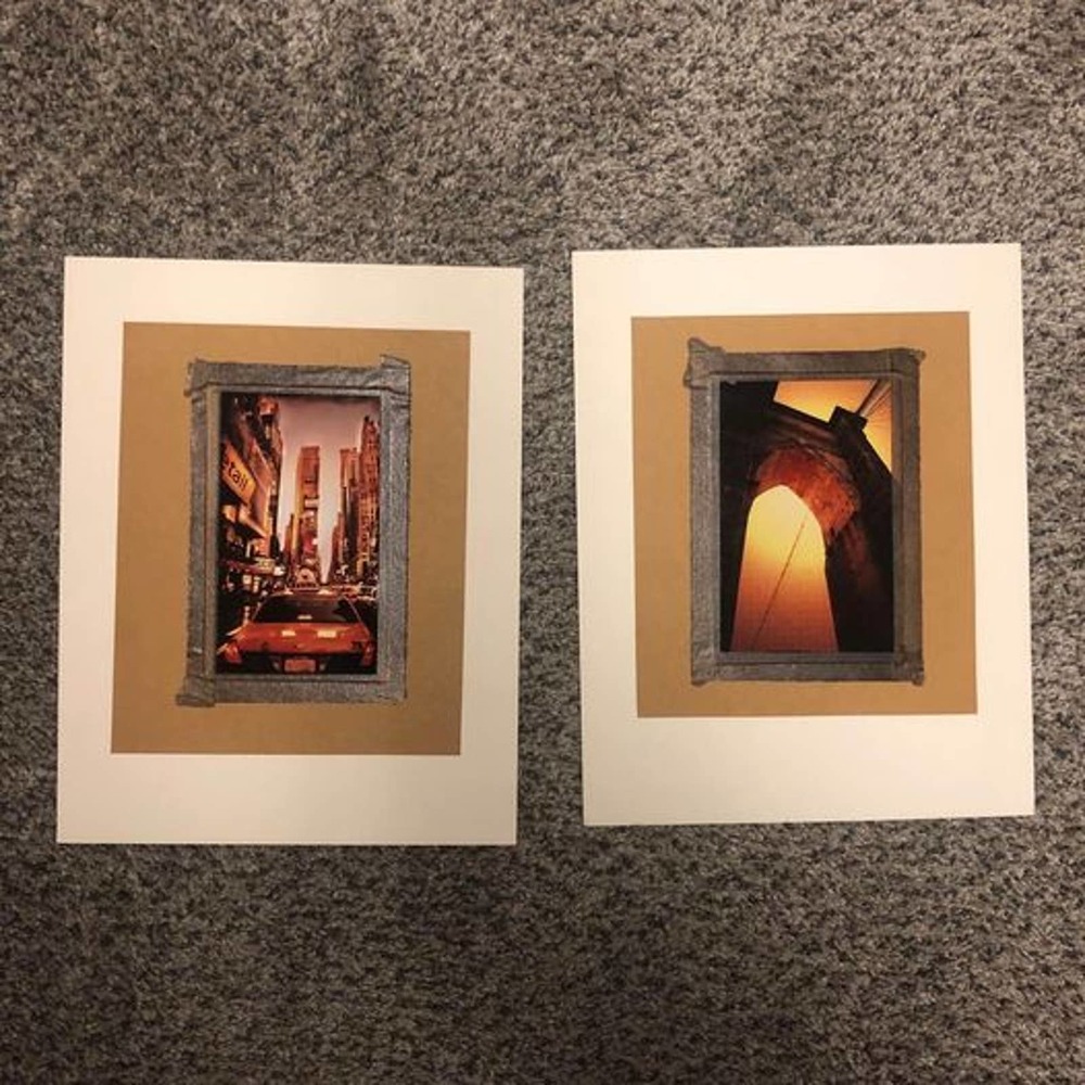 Set of NYC prints matted 11x14